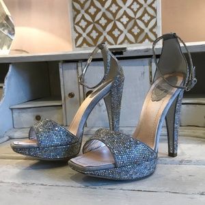 Silver Studded Rene Caovilla Heels